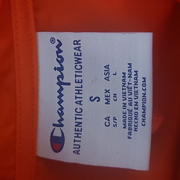 Syracuse Windbreaker Hooded Rain Jacket Black Orange 1/4 Zip Pocket Drawcord - Picture 6 of 9